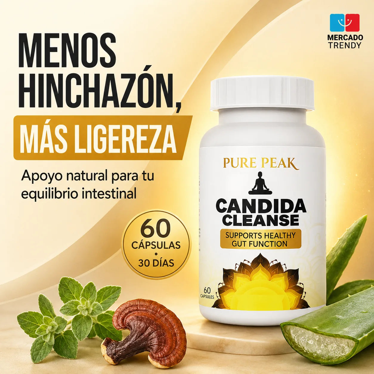 Suplemento Candida Cleanse 60 Capsulas