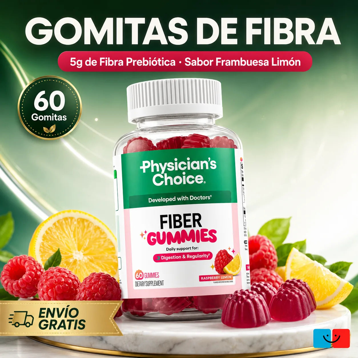 Physicians Choice Fibra 60 Gomas