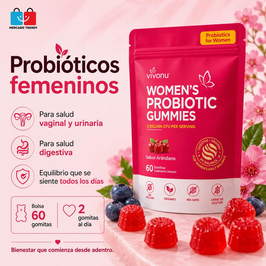 Suplemento Probioticos Mujer 60 Gomas