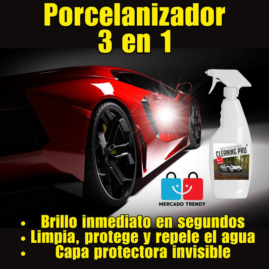 Cleaning PRO 3 en 1 - Porcelanizador para auto