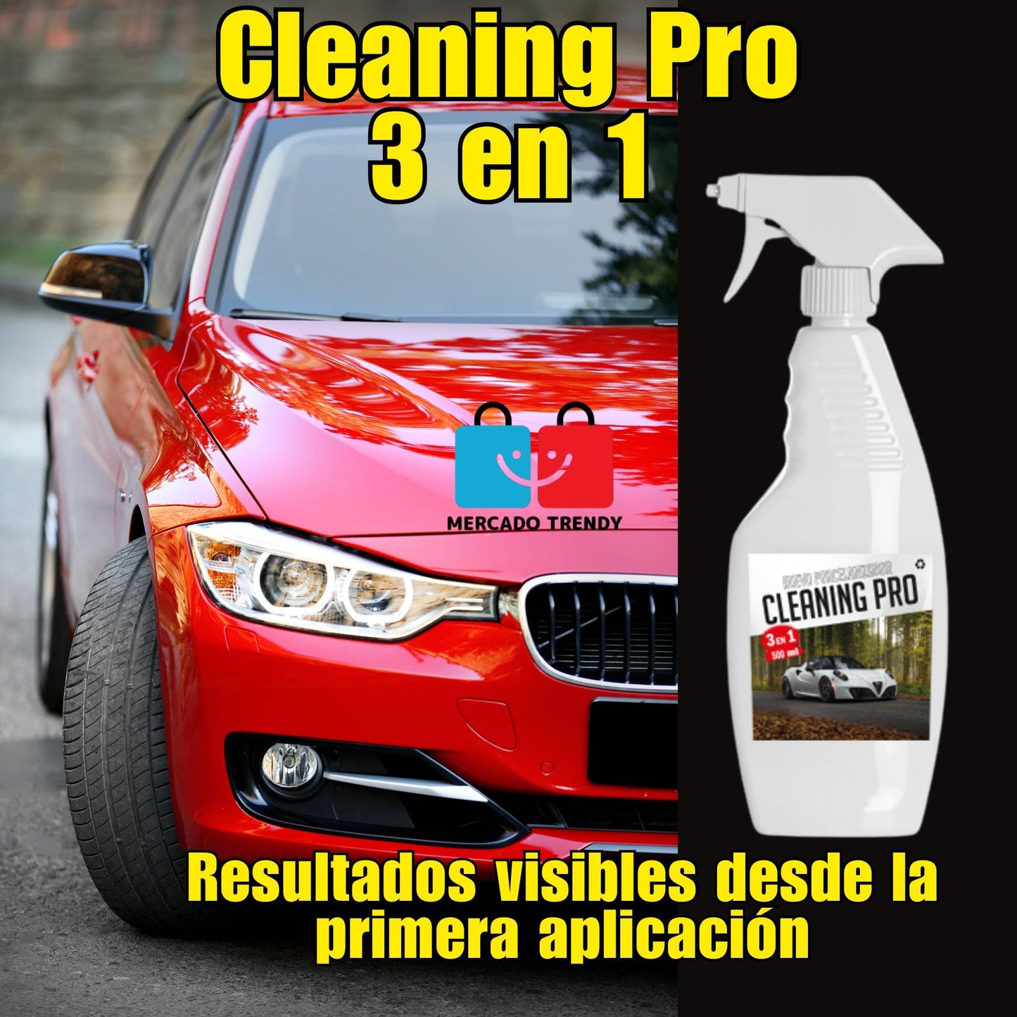 Cleaning PRO 3 en 1 - Porcelanizador para auto