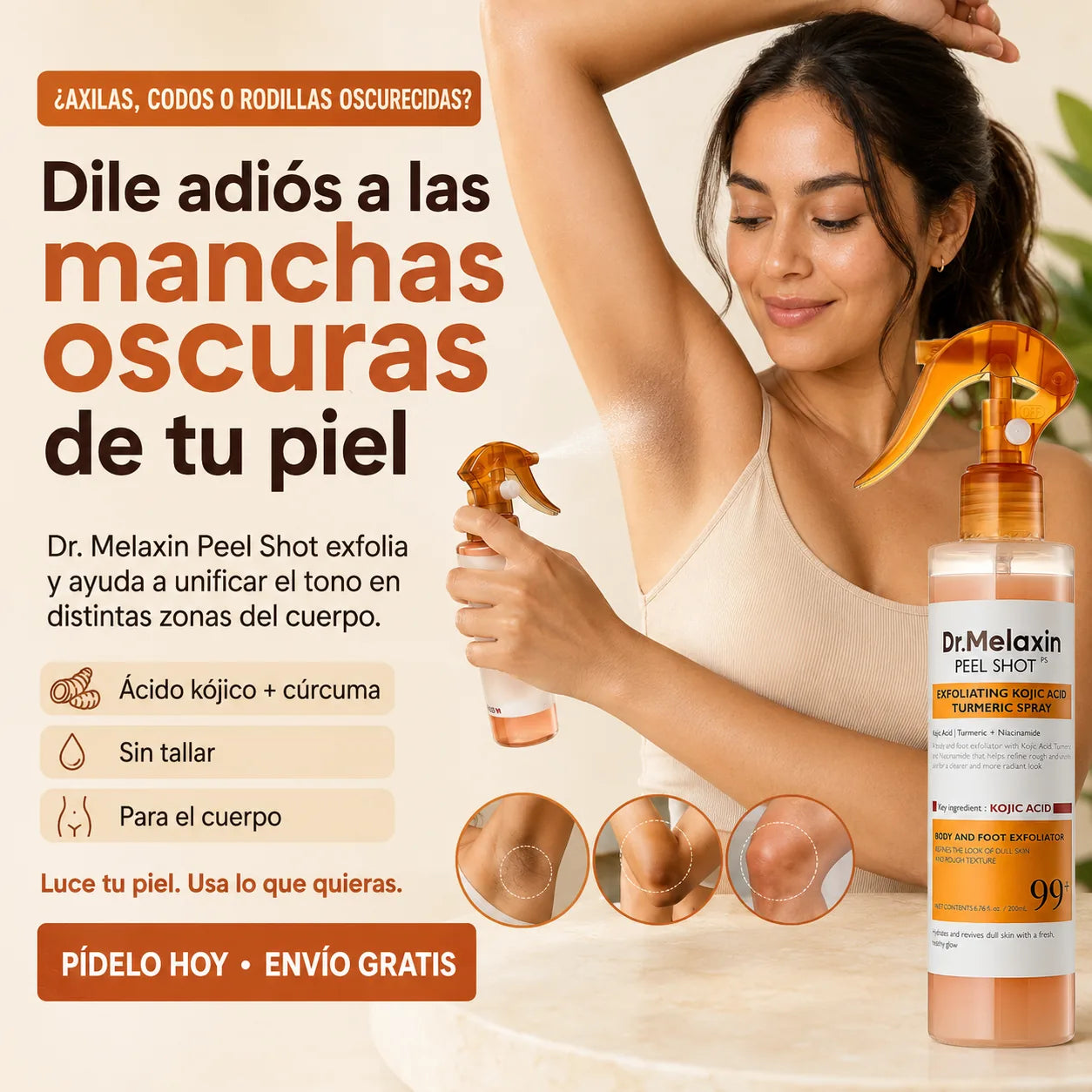 Dr. Melaxin Peel Shot – Spray Exfoliante para Tono Uniforme
